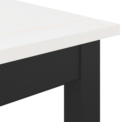 vidaXL Bar Table White 150 x 80 x 105 cm Solid Pine Wood
