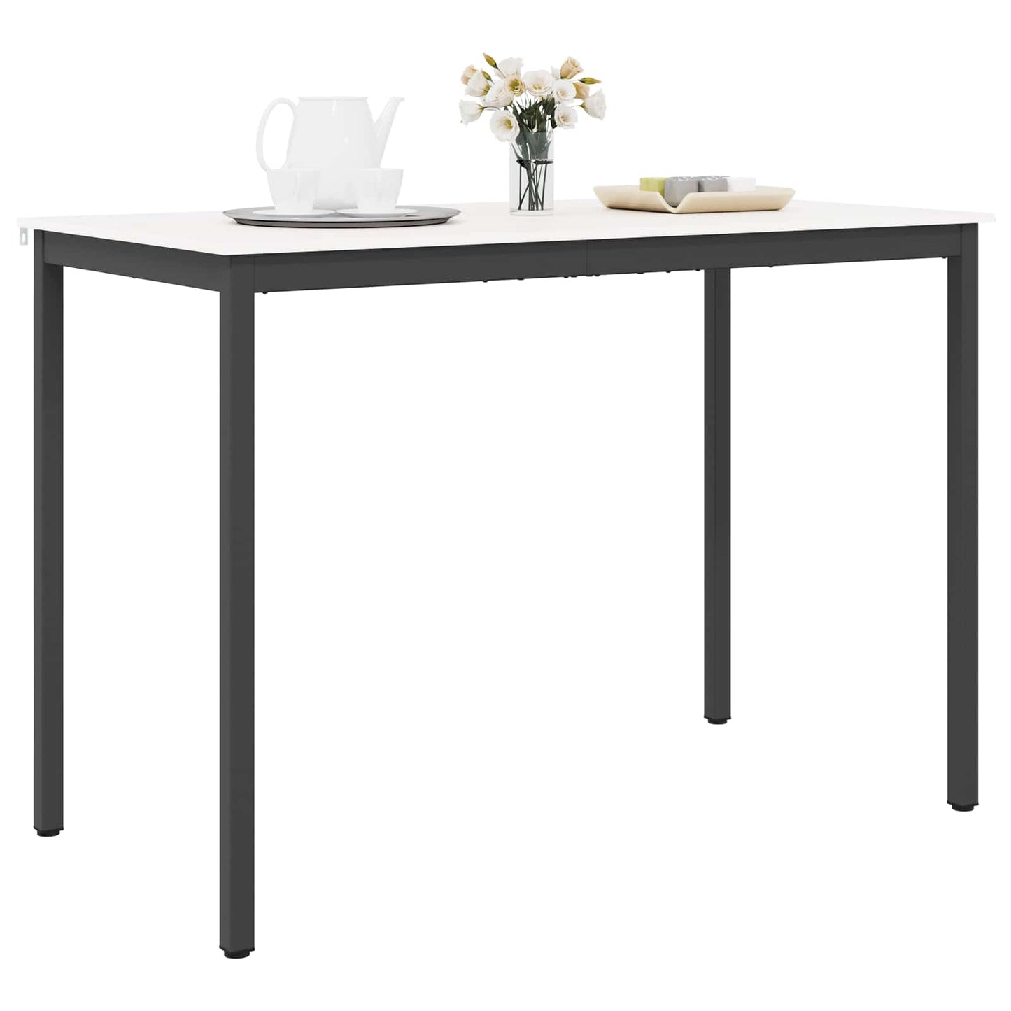 vidaXL Bar Table White 150 x 80 x 105 cm Solid Pine Wood
