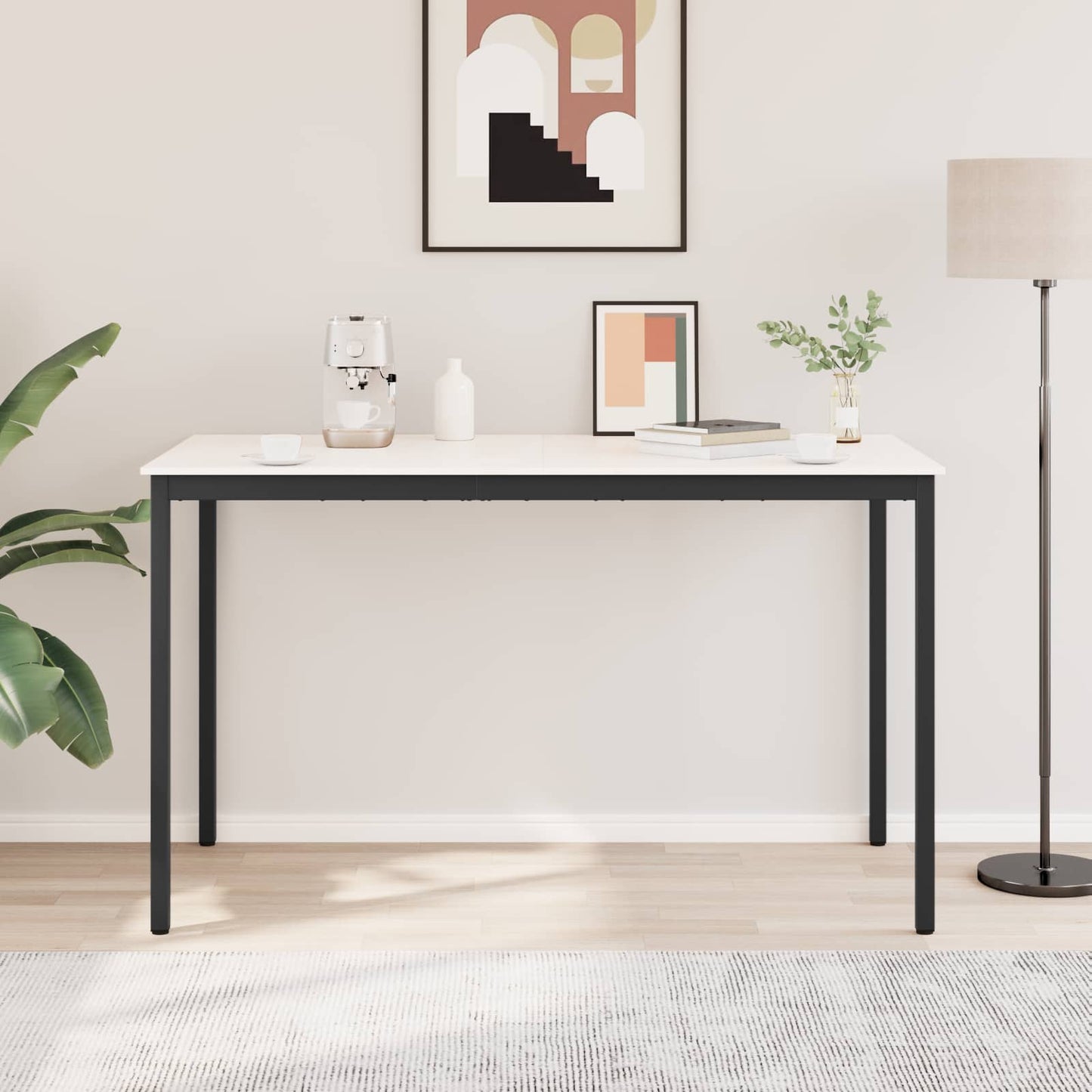 vidaXL Bar Table White 180 x 90 x 105 cm Solid Pine Wood