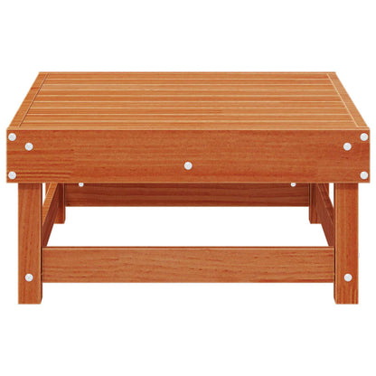 vidaXL Garden Footrest Solid Pine Wood Wax Brown 61 x 60.5 x 30 cm
