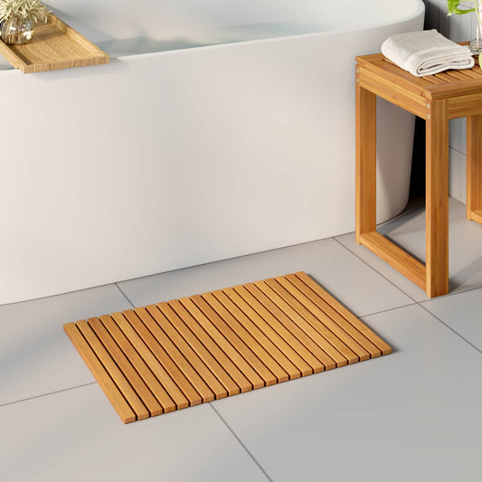 vidaXL Bath Mat Brown 60 x 40 cm Solid Acacia Wood