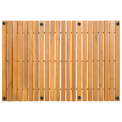 vidaXL Bath Mat Brown 60 x 40 cm Solid Acacia Wood