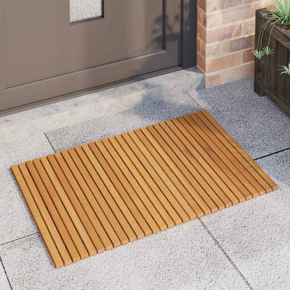 vidaXL Bath Mat Folding Brown 80 x 50 cm Solid Acacia Wood