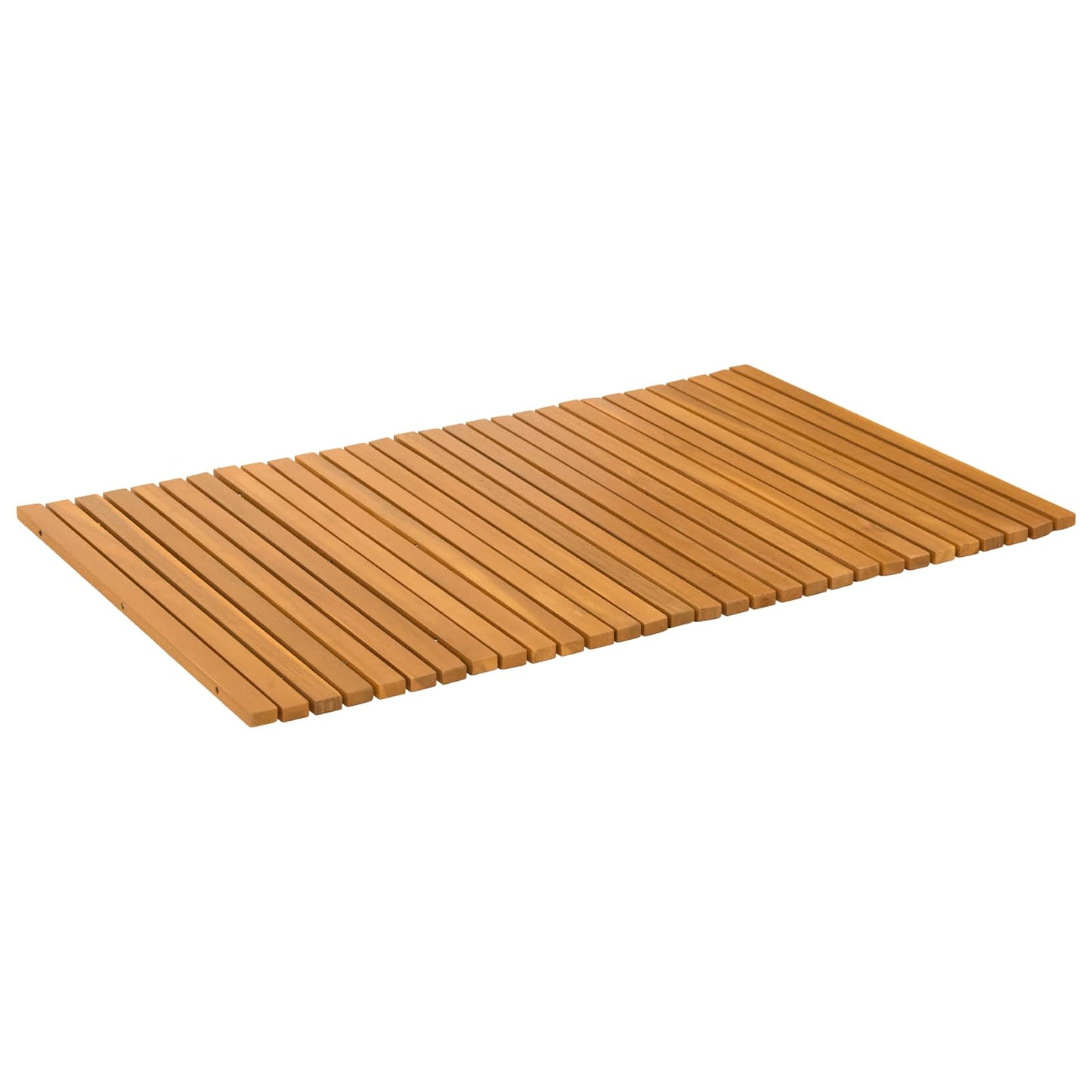 vidaXL Bath Mat Folding Brown 80 x 50 cm Solid Acacia Wood