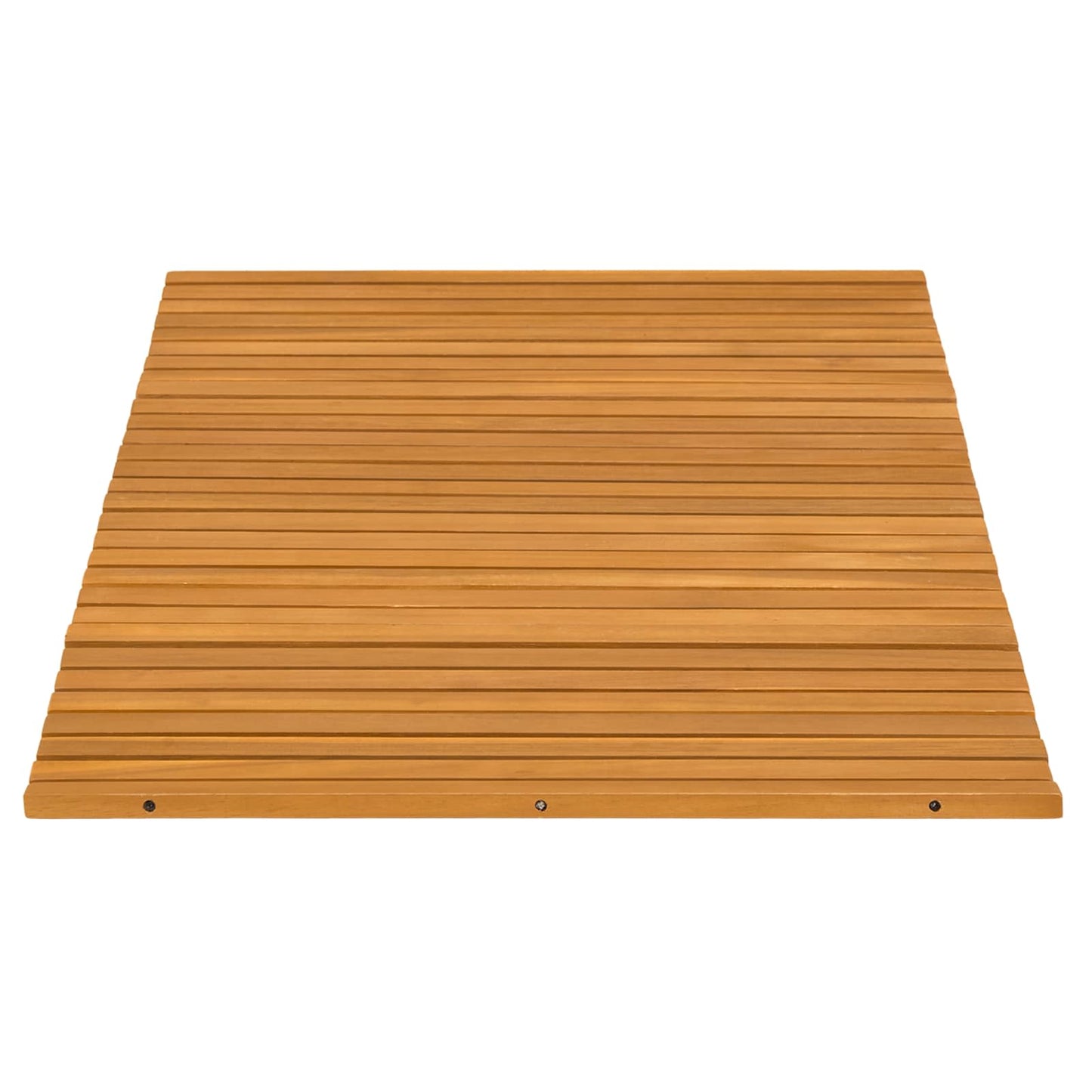 vidaXL Bath Mat Folding Brown 80 x 50 cm Solid Acacia Wood
