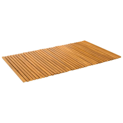 vidaXL Bath Mat Folding Brown 100 x 60 cm Solid Acacia Wood