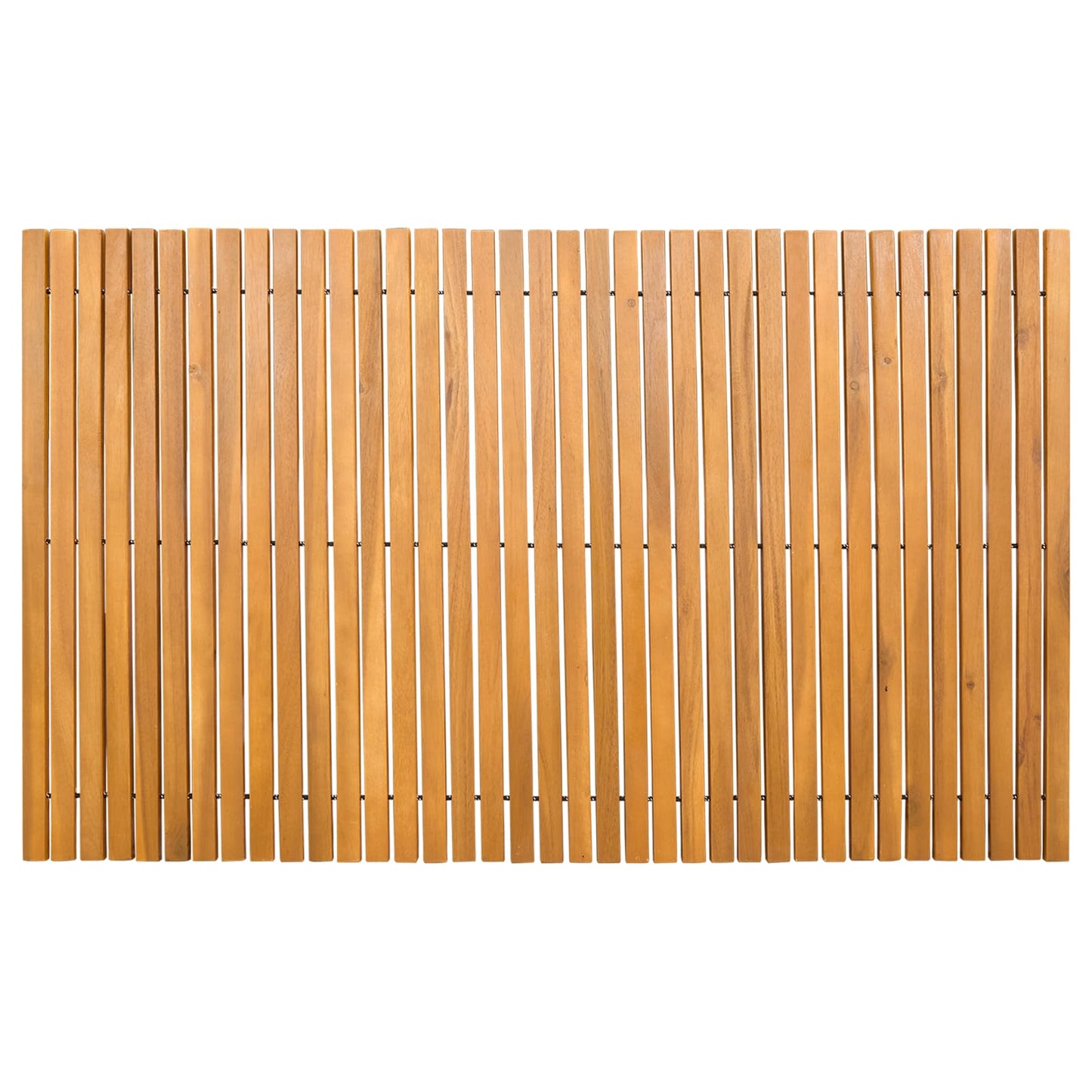 vidaXL Bath Mat Folding Brown 100 x 60 cm Solid Acacia Wood