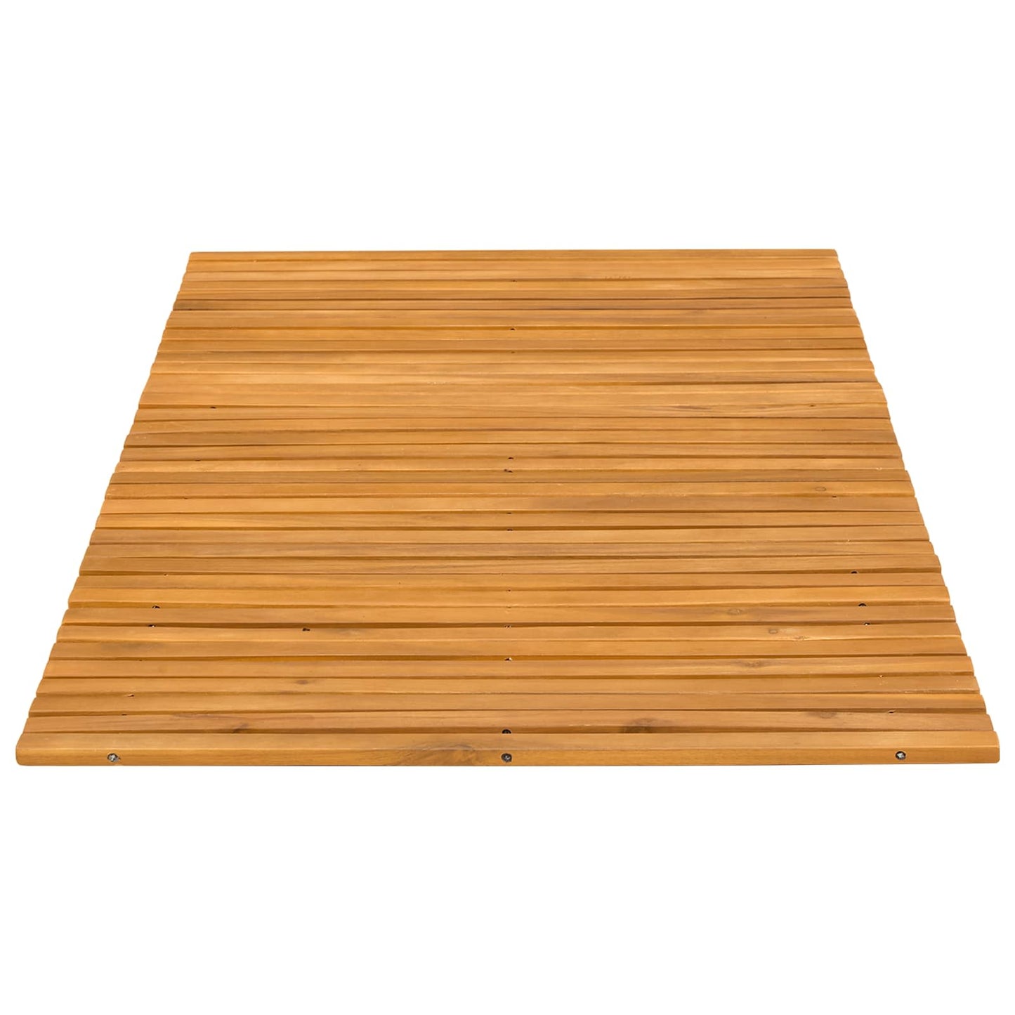 vidaXL Bath Mat Folding Brown 100 x 60 cm Solid Acacia Wood
