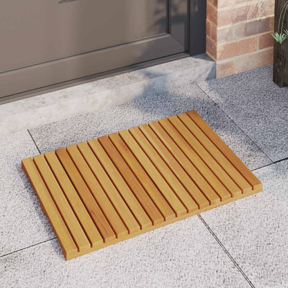 vidaXL Bath Mat Plain Brown 60 x 40 cm Solid Acacia Wood