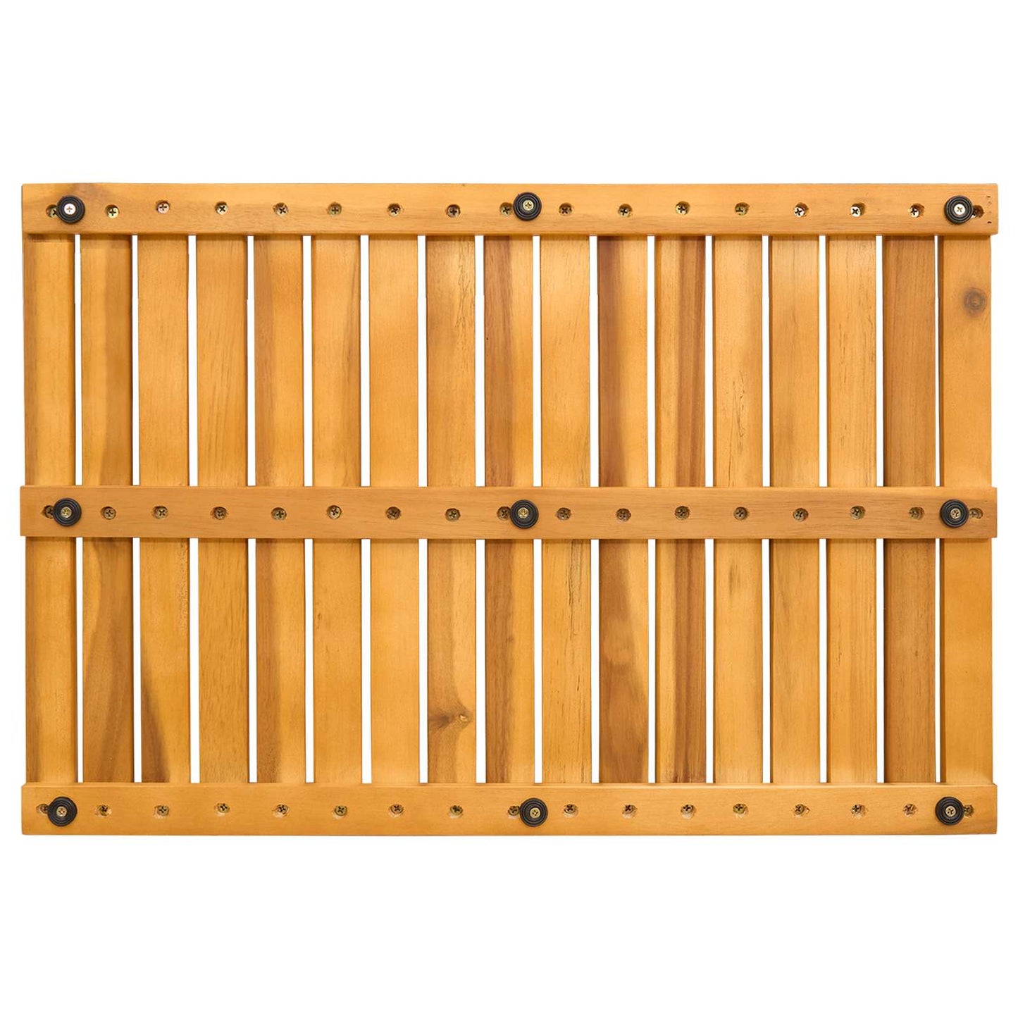 vidaXL Bath Mat Plain Brown 60 x 40 cm Solid Acacia Wood