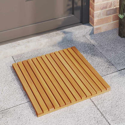 vidaXL Bath Mat Plain Brown 50 x 50 cm Solid Acacia Wood