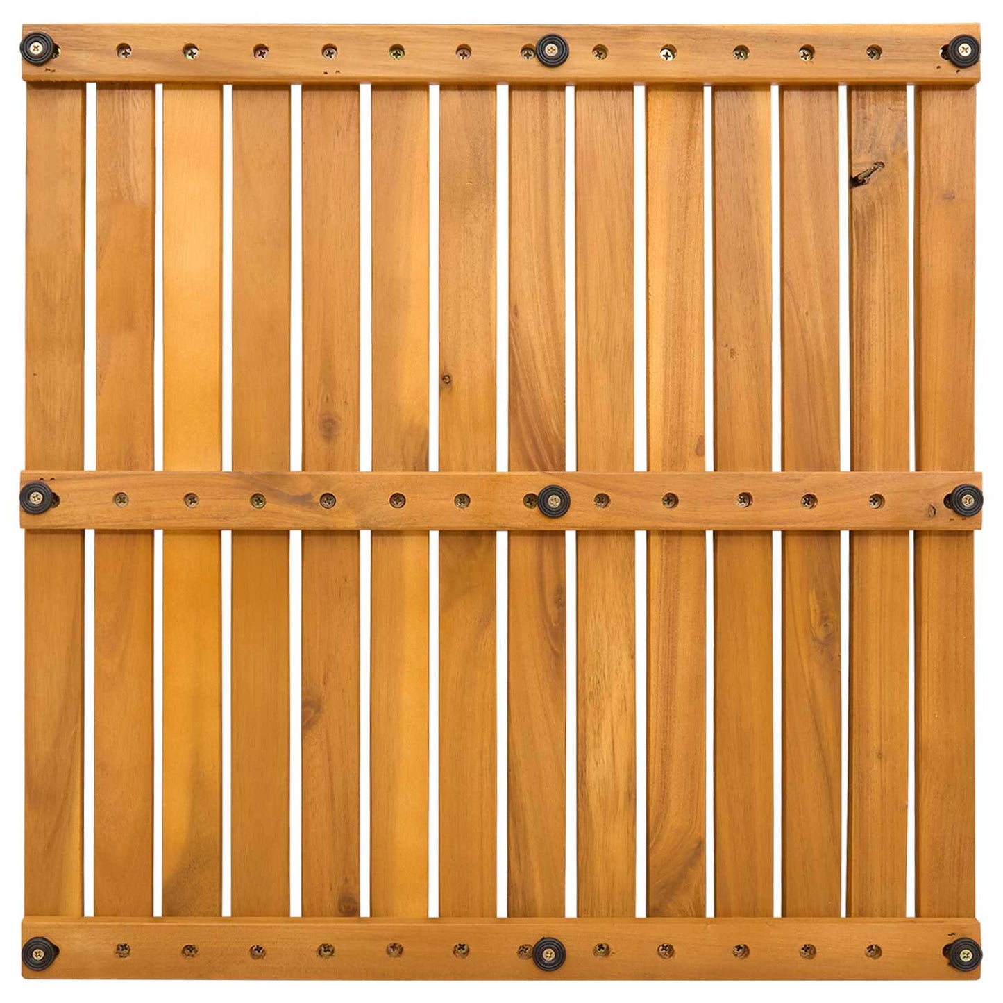 vidaXL Bath Mat Plain Brown 50 x 50 cm Solid Acacia Wood