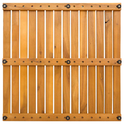 vidaXL Bath Mat Plain Brown 50 x 50 cm Solid Acacia Wood