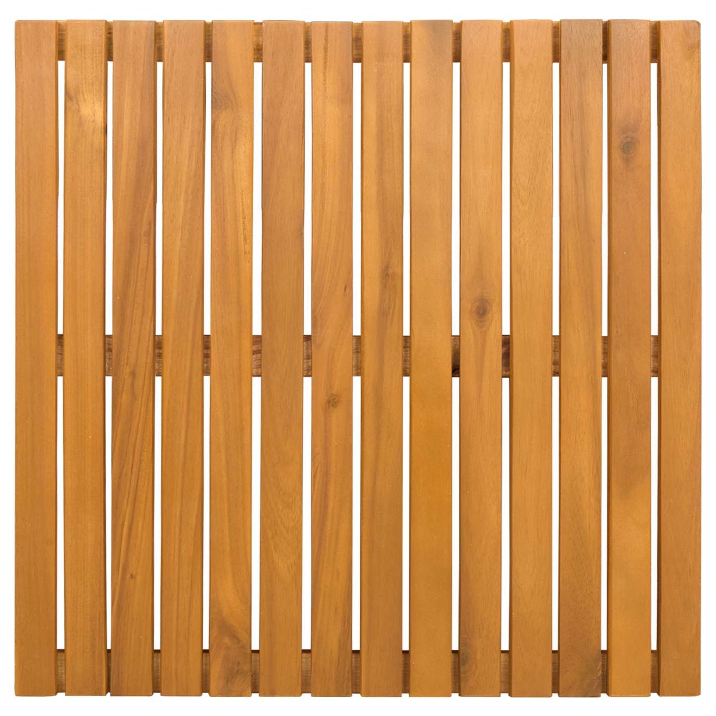 vidaXL Bath Mat Plain Brown 50 x 50 cm Solid Acacia Wood