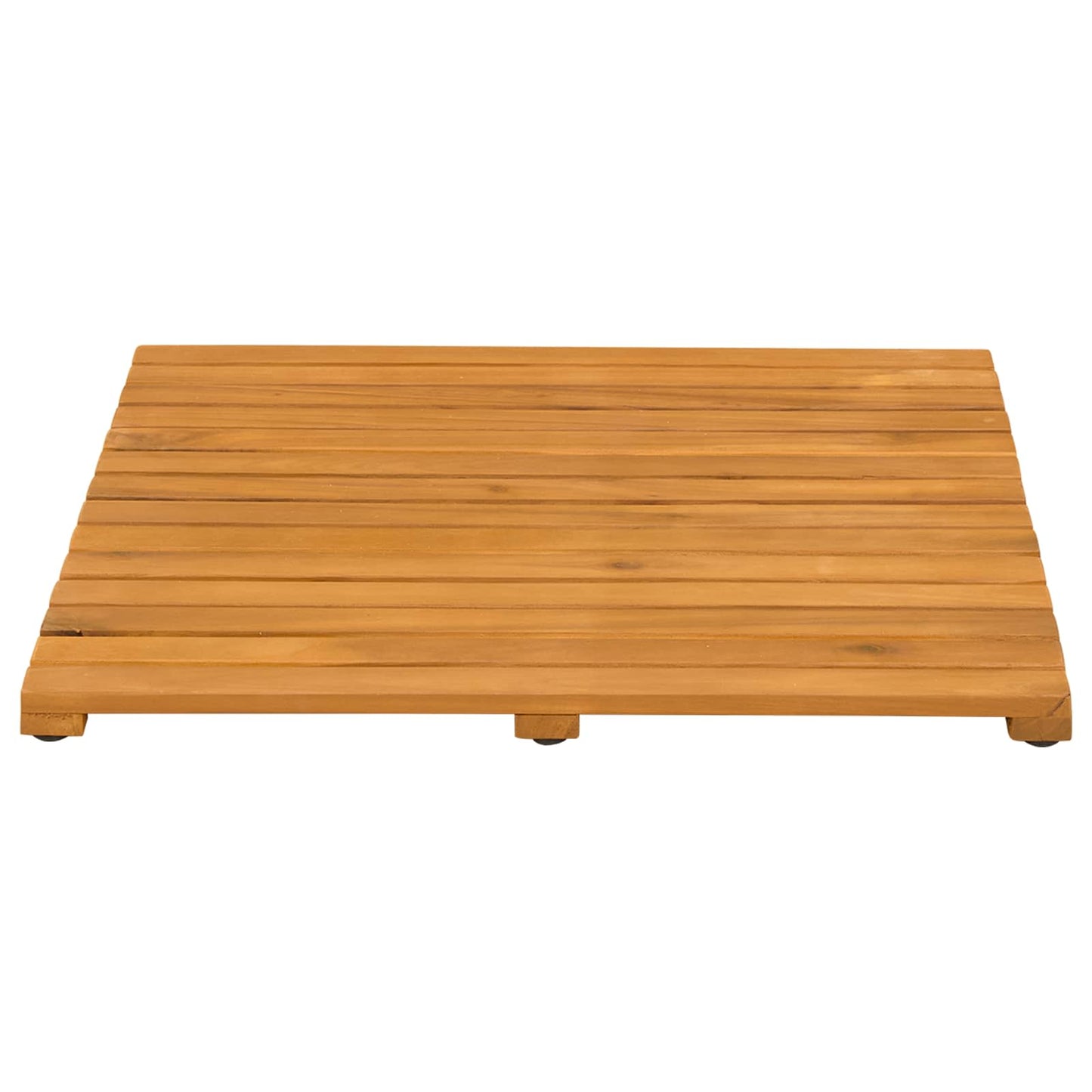 vidaXL Bath Mat Plain Brown 50 x 50 cm Solid Acacia Wood