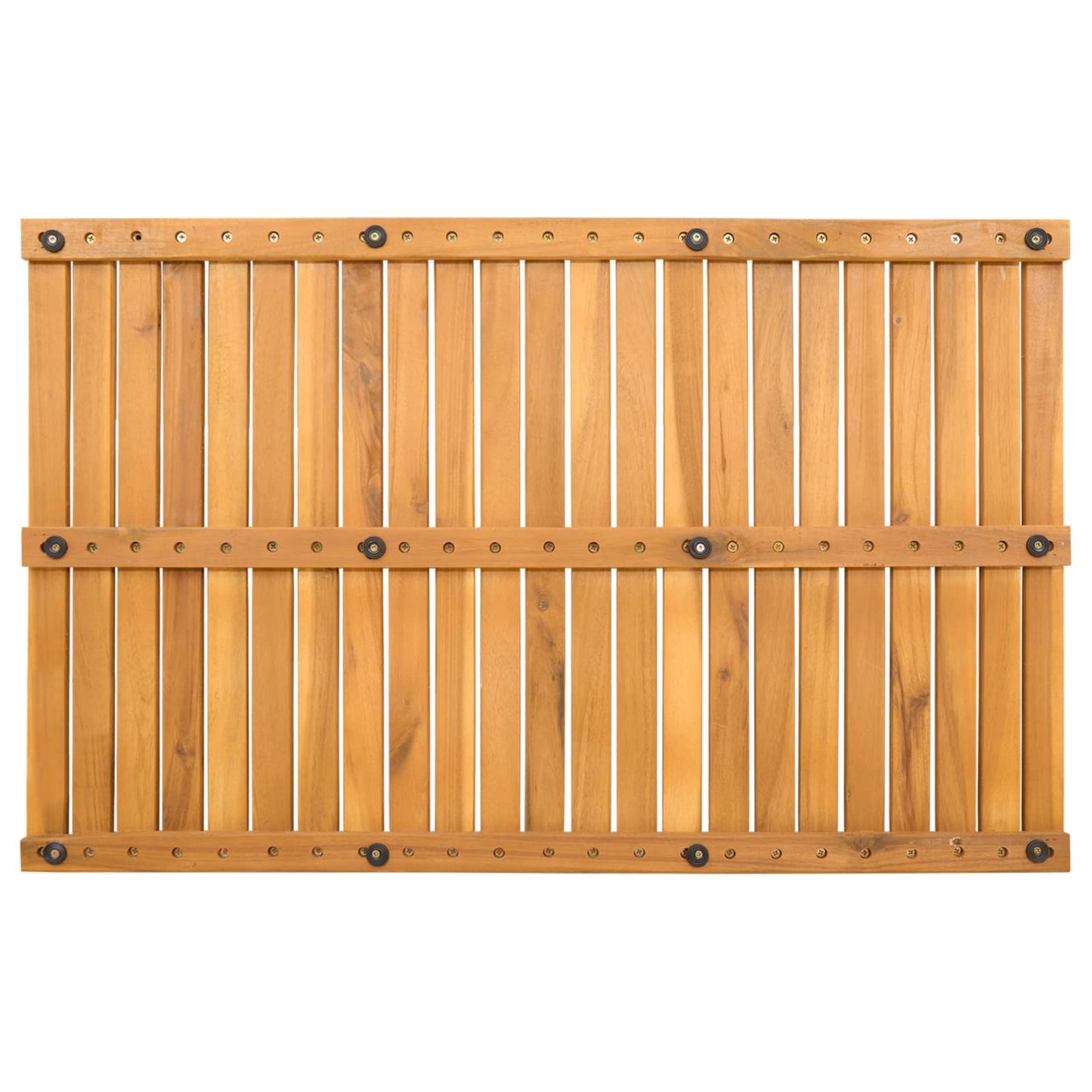 vidaXL Bath Mat Plain Brown 80 x 50 cm Wood