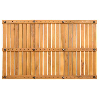 vidaXL Bath Mat Plain Brown 80 x 50 cm Wood