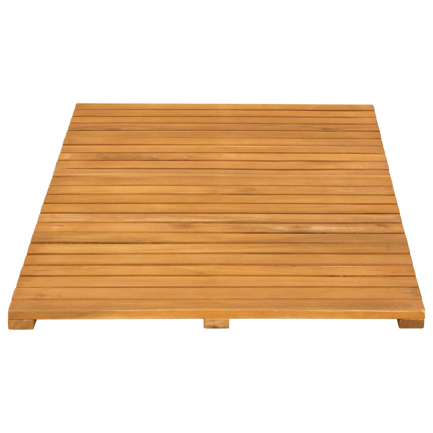 vidaXL Bath Mat Plain Brown 80 x 50 cm Wood