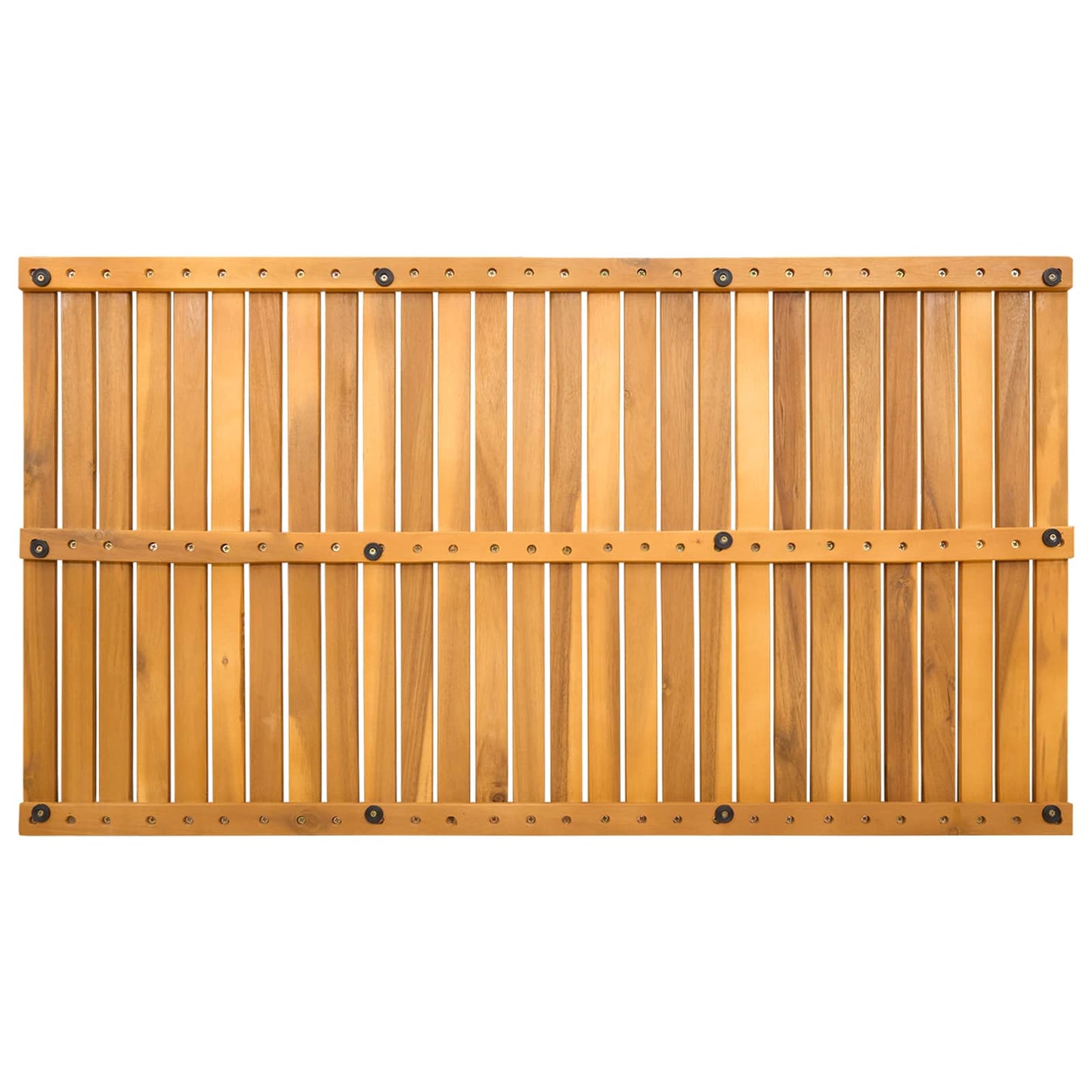 vidaXL Bath Mat Plain Brown 100 x 55 cm Wood