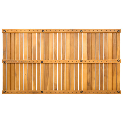 vidaXL Bath Mat Plain Brown 100 x 55 cm Wood