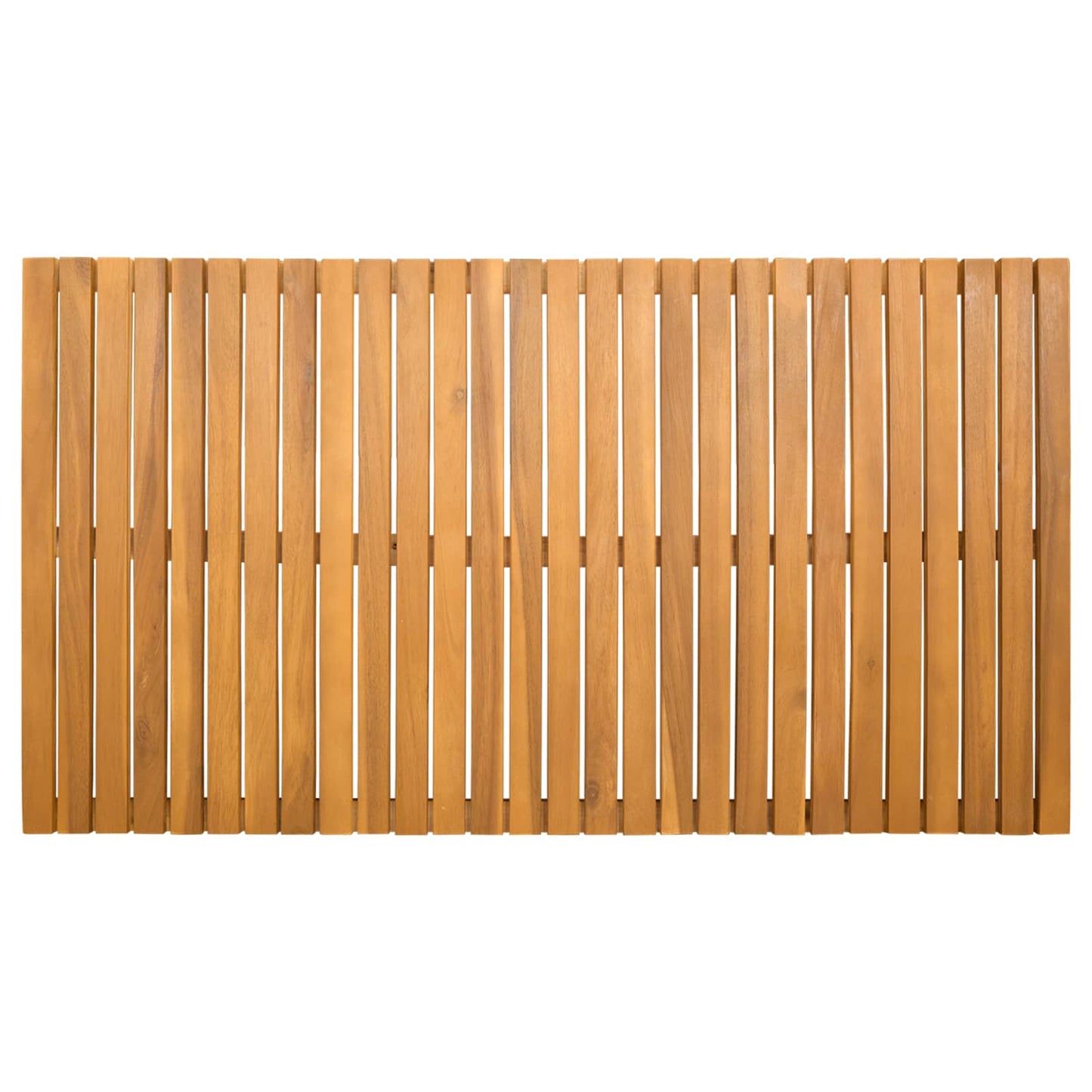 vidaXL Bath Mat Plain Brown 100 x 55 cm Wood