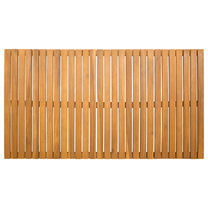 vidaXL Bath Mat Plain Brown 100 x 55 cm Wood