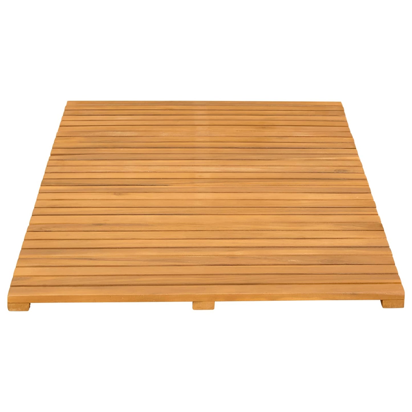 vidaXL Bath Mat Plain Brown 100 x 55 cm Wood