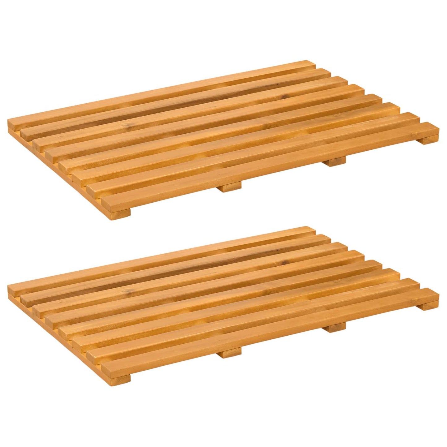vidaXL Bath Mat Plain Brown 56 x 37 x 2.5 cm Wood