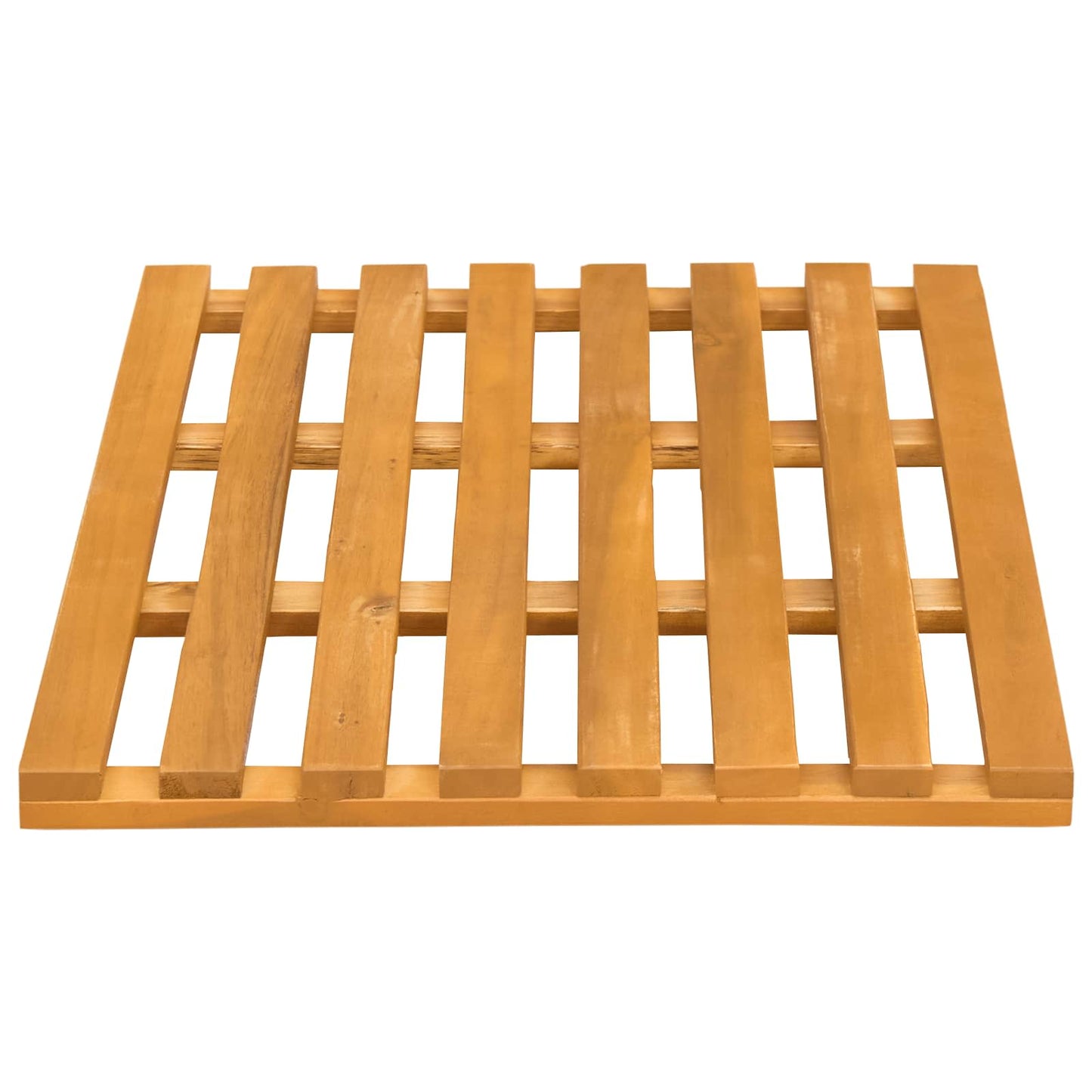 vidaXL Bath Mat Plain Brown 56 x 37 x 2.5 cm Wood