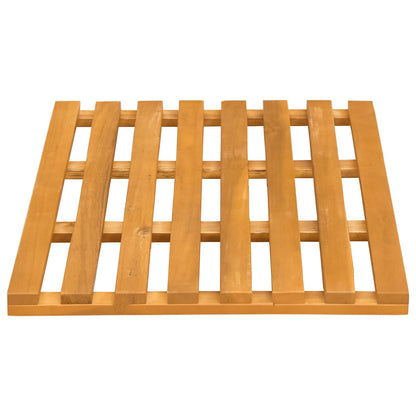 vidaXL Bath Mat Plain Brown 56 x 37 x 2.5 cm Wood