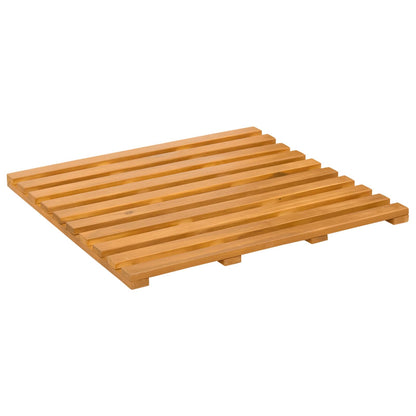 vidaXL Bath Mat Plain Brown 50 x 48 x 2.5 cm Solid Acacia Wood