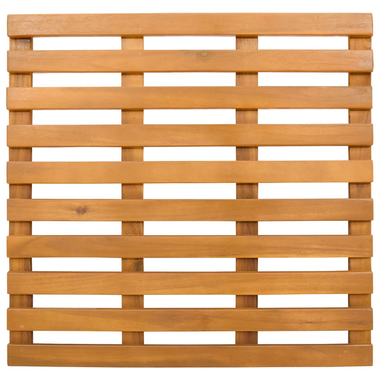 vidaXL Bath Mat Plain Brown 50 x 48 x 2.5 cm Solid Acacia Wood
