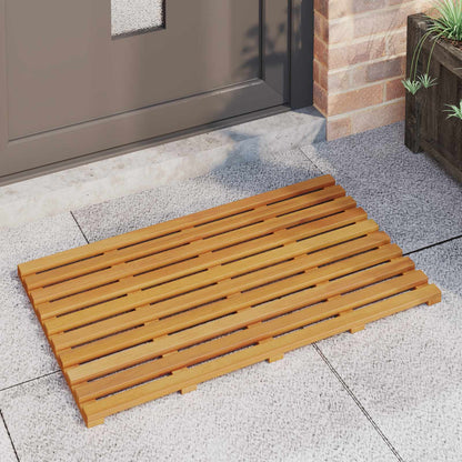 vidaXL Bath Mat Plain Brown 80 x 48 x 2.5 cm Solid Acacia Wood