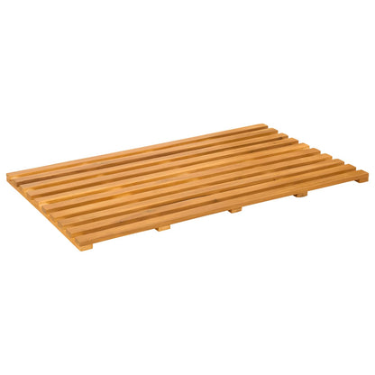 vidaXL Bath Mat Plain Brown 80 x 48 x 2.5 cm Solid Acacia Wood