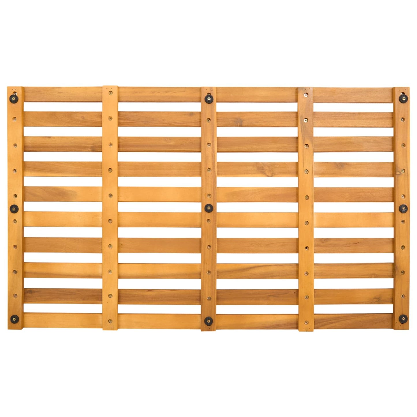 vidaXL Bath Mat Plain Brown 80 x 48 x 2.5 cm Solid Acacia Wood