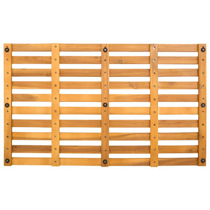 vidaXL Bath Mat Plain Brown 80 x 48 x 2.5 cm Solid Acacia Wood