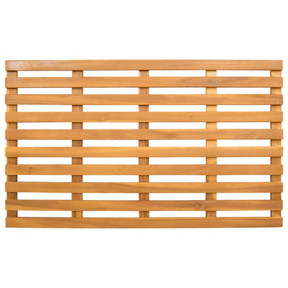 vidaXL Bath Mat Plain Brown 80 x 48 x 2.5 cm Solid Acacia Wood