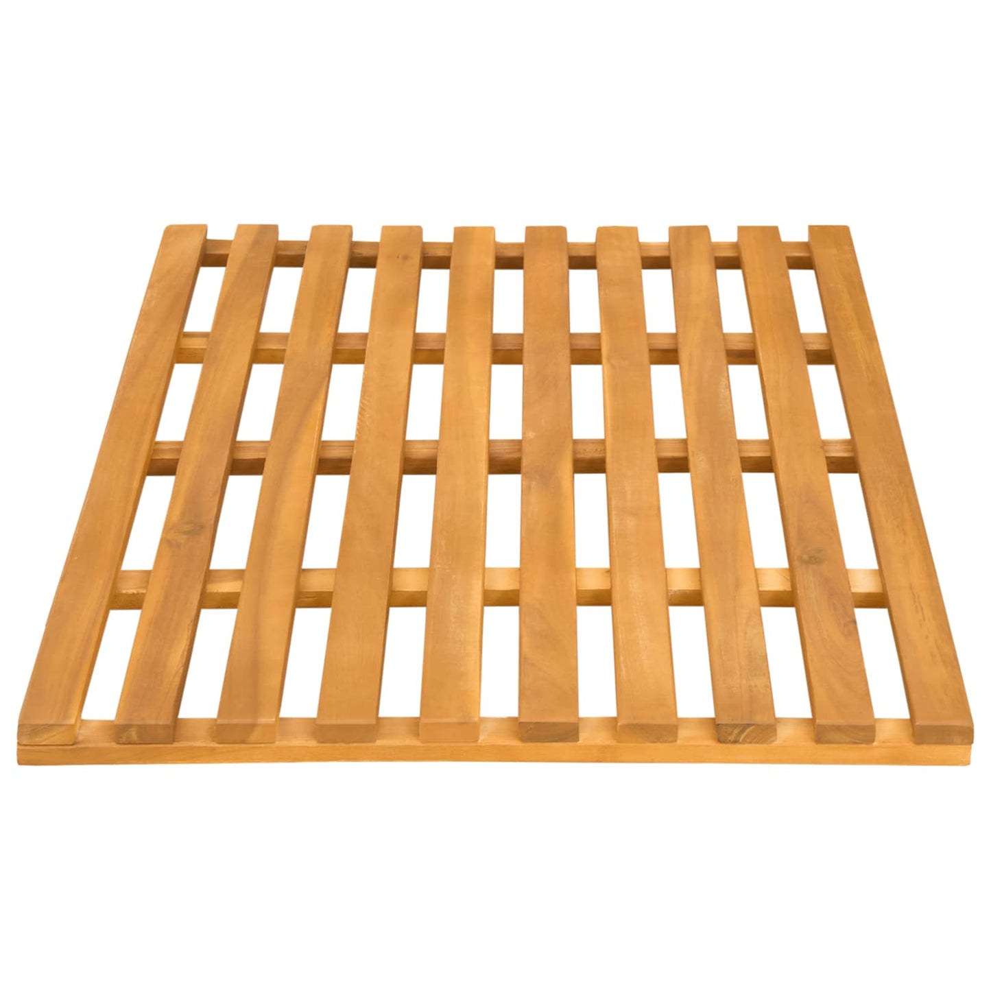 vidaXL Bath Mat Plain Brown 80 x 48 x 2.5 cm Solid Acacia Wood
