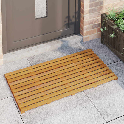 vidaXL Bath Mat Plain Brown 100 x 53 x 2.5 cm Solid Acacia Wood