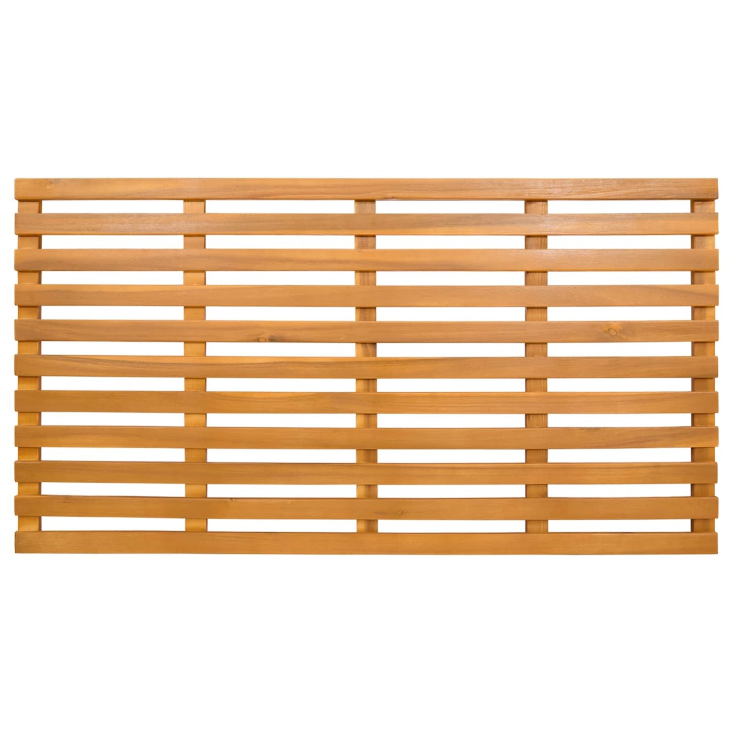 vidaXL Bath Mat Plain Brown 100 x 53 x 2.5 cm Solid Acacia Wood