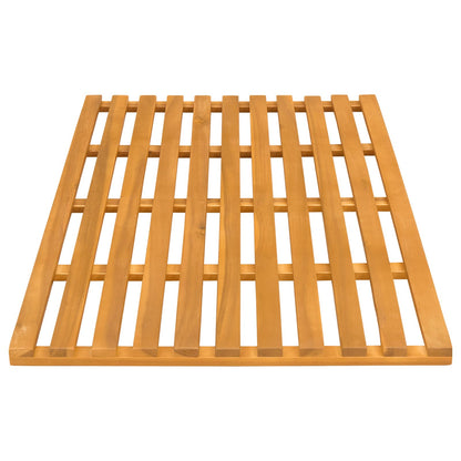 vidaXL Bath Mat Plain Brown 100 x 53 x 2.5 cm Solid Acacia Wood