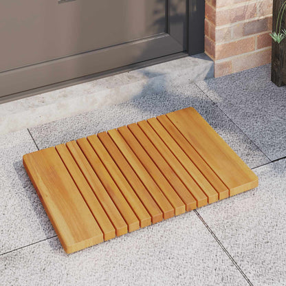 vidaXL Bath Mat Plain Brown 59 x 40 cm Solid Acacia Wood