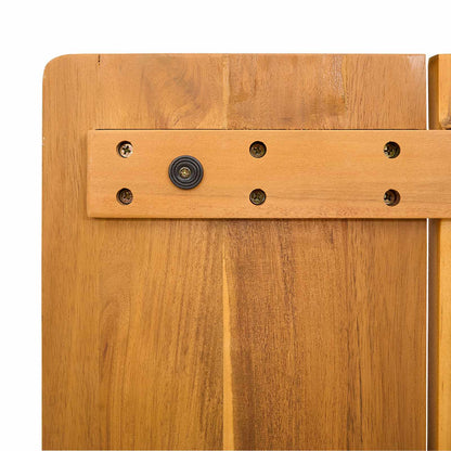 vidaXL Bath Mat Plain Brown 81 x 50 cm Wood