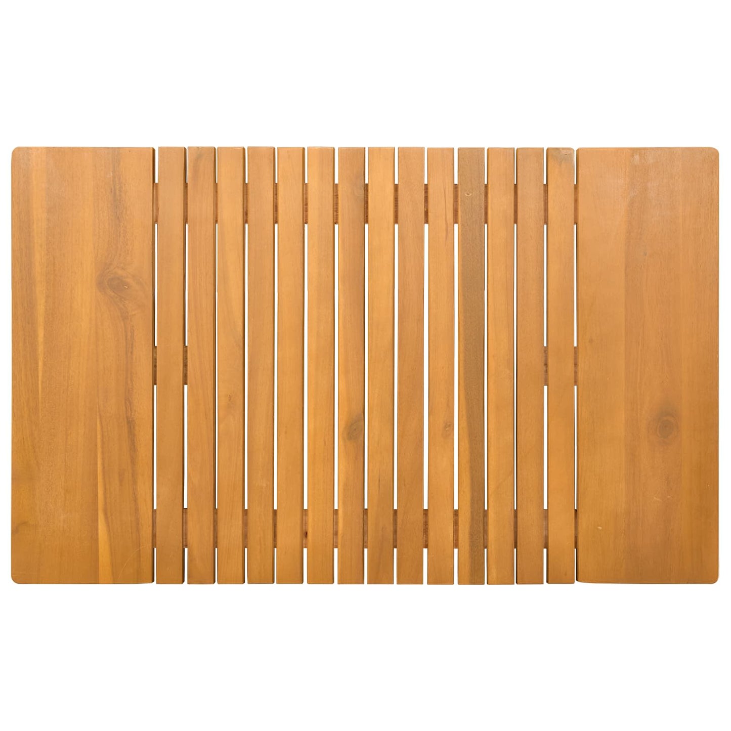 vidaXL Bath Mat Plain Brown 81 x 50 cm Wood