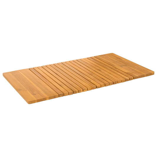 vidaXL Bath Mat Plain Brown 100 x 55 cm Wood