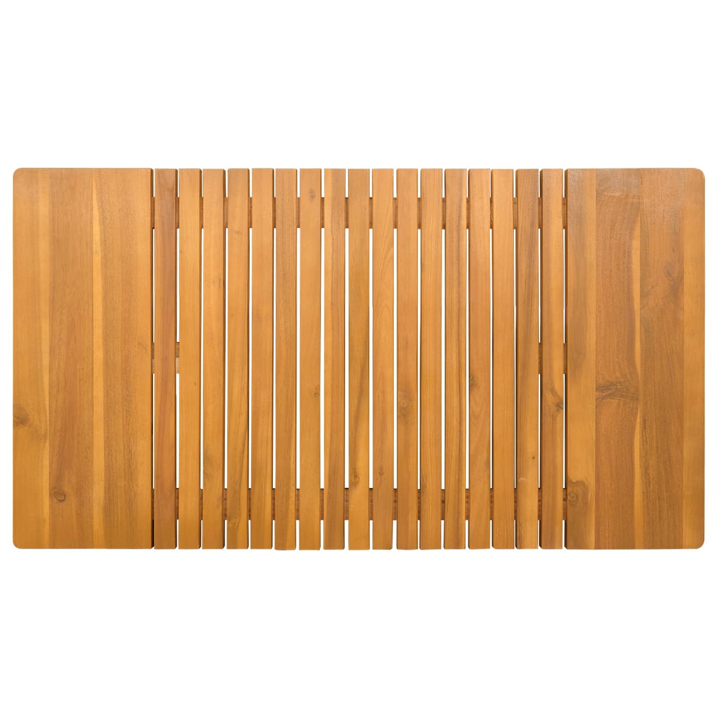 vidaXL Bath Mat Plain Brown 100 x 55 cm Solid Acacia Wood
