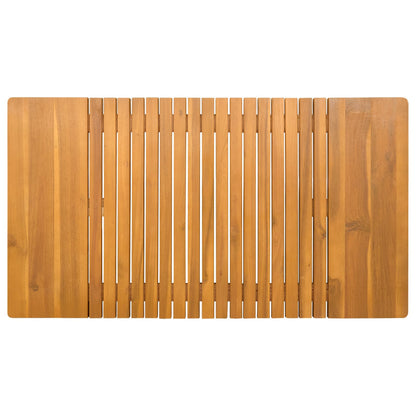 vidaXL Bath Mat Plain Brown 100 x 55 cm Solid Acacia Wood