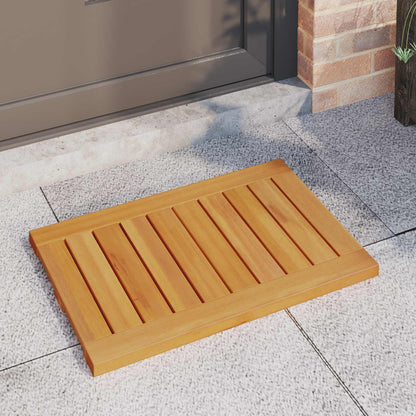 vidaXL Bath Mat Plain Brown 60 x 40 cm Solid Acacia Wood