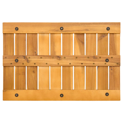 vidaXL Bath Mat Plain Brown 60 x 40 cm Solid Acacia Wood