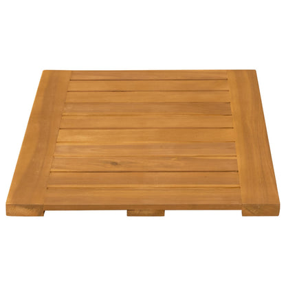 vidaXL Bath Mat Plain Brown 60 x 40 cm Solid Acacia Wood